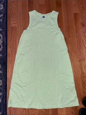 Old Navy Light Green Sleeveless Midi Tank Dress